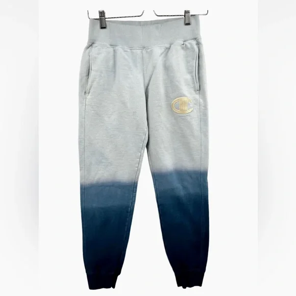 Champion Reverse Weave Ombré Tye Dye Blue Joggers - Picture 4 of 11